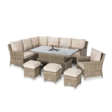 CORNER DINING SET WITH ICE BUCKET