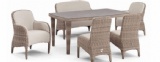 NEW-LEATHER WITH ROUND WICKER